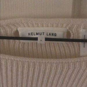 Helmet Lang two tone cotton sweater